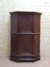 ANTIK! Wäscheschrank restauriert Neo-Gotik um1900 Eiche Küchenschrank