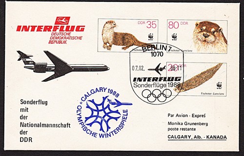 Interflug 1988 berlin - interflug,