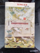 Original Anleitungsheft Nähmaschine Singer 518 von 1973