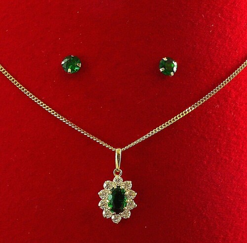 585 gold set kette - set, k