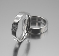 Platin Ring 950 mit Gold und