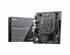 MSI PRO H610M-E DDR4 Motherboard Intel H610 LGA 1700 micro ATX 64GB RAM 3200MHz 