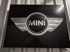 Original mini Leuchtreklame Werbeschild, Logo, Werkstatt