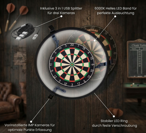 Autodarts led ring - led-ring, komplettset