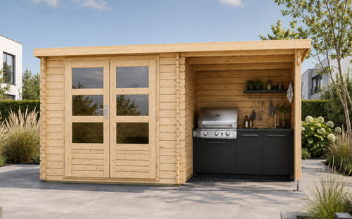 Gartenhaus holz 28mm mit - gartenhaus, anbau