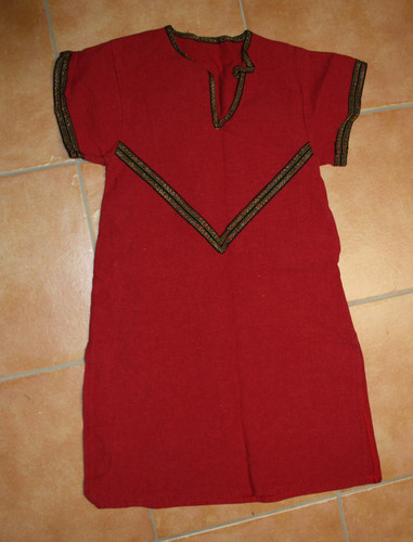 Tunika aus leinenund braune - tunika,