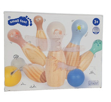 small foot Bowling Garden Buddies aus Holz Kegelspiel mit Tiermotiven
