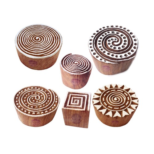 Stoff holz stempel indisch - stoff,