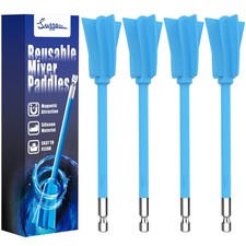 Silikon Farbrührer Suzzam 4 Stück wiederverwendbar Epoxidharz Rührer mischpaddel