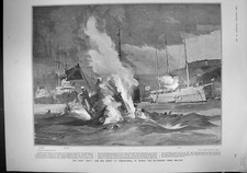 Alte 1903 Seeschlacht Sebastopol Rostislav Potemkin Teretz Schiffe Indien U 20.