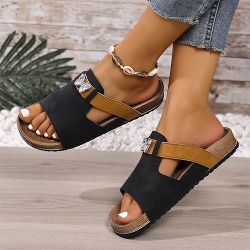 Damen pantoletten sandalen - pantoletten,