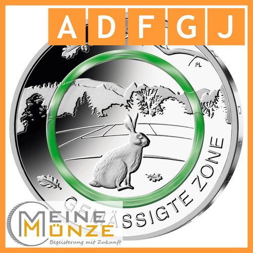 Euro münze gemässigte zone - 5,