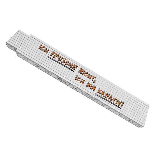 Meterstab aus holz - holz, spruch