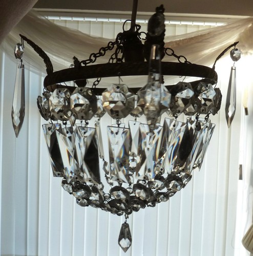Vintage kristall kronleuchter - vintage,