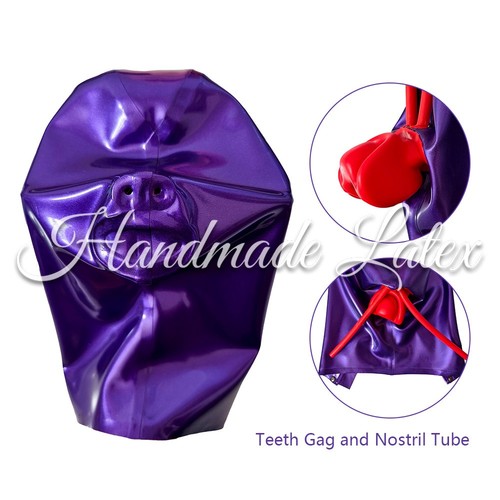 Metallic lila latex gummi - metallic-lila,
