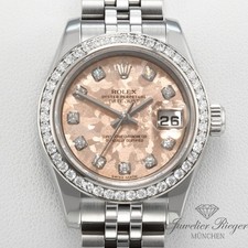 Rolex Lady Datejust 26 179384 2010 Stahl Weissgold 750 Diamanten Automatik Gold