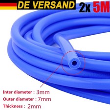 2x 5m Silikon Unterdruck Schlauch 3mm Kraftstoff Unterdruckschlauch Vacuum Hose