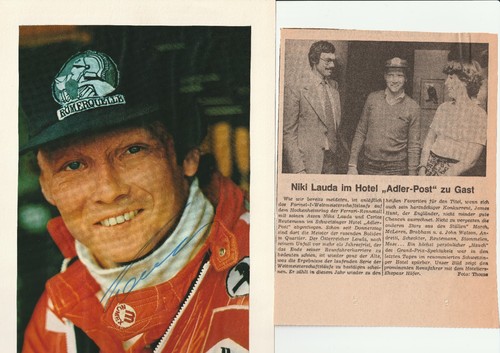 Niki lauda autogramm orig - niki,