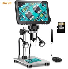 Digitales Mikroskop DM9 1200X 1080P 12MP 7inch LCD Münzmikroskop, Lupe, Elektro 
