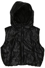 H&M Weste Damen ärmellose Jacke Steppweste Kostümweste Gr. 2XS Schwarz #rcg90c4