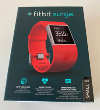 Damen fitbit surge -Small / Rot -GBS Treacking- Hard Rate -neu in original Box-