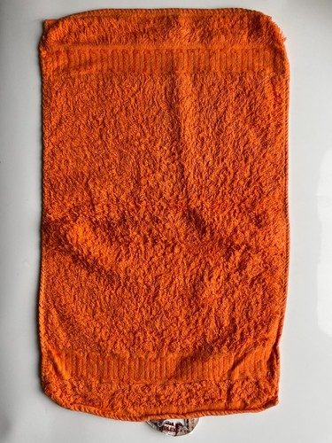 1980er handtuch frottee - handtuch, orange