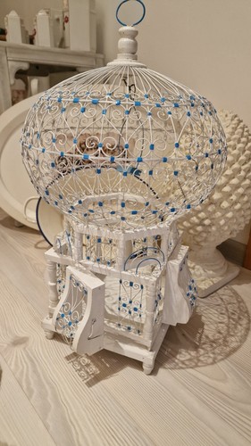 Shabby deko vogelkäfig 57x26 - shabby,