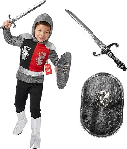 Schwarzes ritter kostüm - schwarzes,