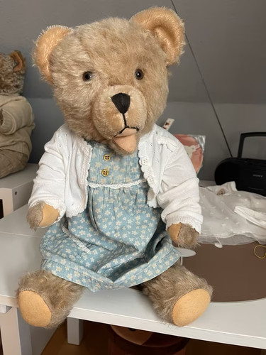 Großer alter teddybär - großer,