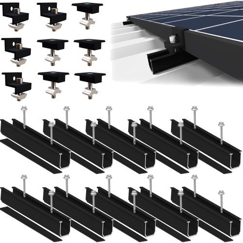 Solarmodul halterung schwarz - solarmodul,