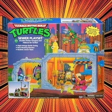 Teenage Mutant Ninja Turtles (TMNT) Retro Playset "Secret Sewer Lid" Playmates