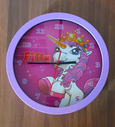 Filly wanduhr einhorn - wanduhr,