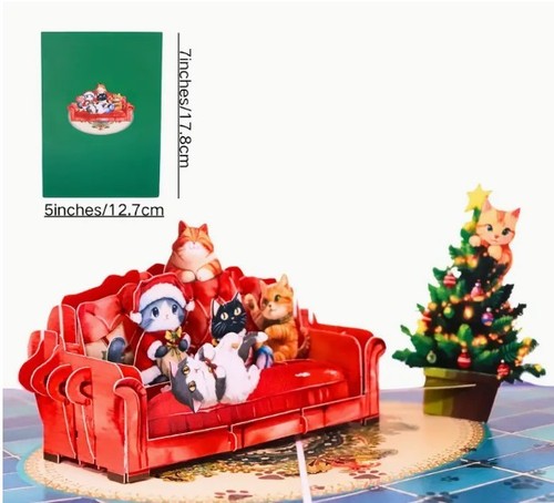 Pop weihnachtskarte - up,