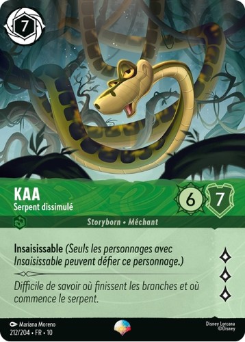 Lorcana kaa hidden snake - snake,