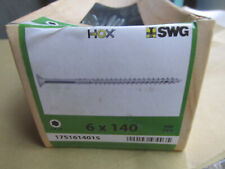 Marken Holzschrauben 6x140mm Packung verzinkt 100Stück seko / Aktion ContPal4a..