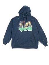 RARE Vintage 90s Rykers Ground Zero Hardcore Double Sided Band Hoodie Sweatshirt