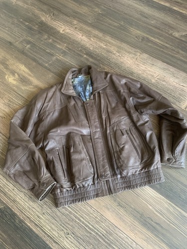 Braune herren lederjacke - braune, aus