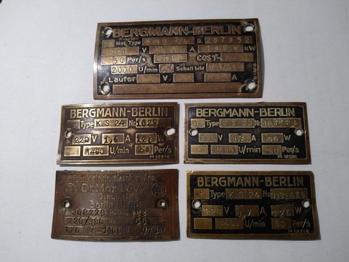 Schild typenschild messing - schild,