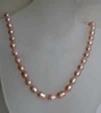Kette Süßwasserzuchtperlen