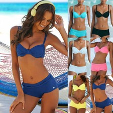 Damen Hohe Taille Bikini Set