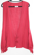"In Sein" Creative Mode Weste rot Gr.50 Leinen/Viskose C