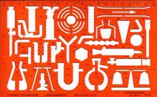 ZEICHENSCHABLONE STANDARDGRAPH 8348 CHEMIE-SCHABLONE "LABORGERÄTE"
