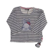 Sigikid, Sweatshirt, Größe: 86, Weiß/Blau, Baumwolle/Elasthan, Streifen #WOz