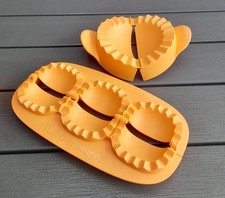 Tupperware 1-2-3 Teigfalle Ravioli + große  Teig Falle Maultaschen im Set orange