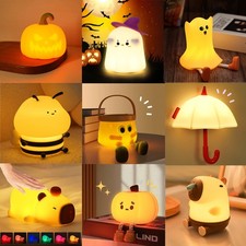 Kinder Nachtlicht Touch LED Nachttischlampe Silikon Nachtlampe Dimmbar