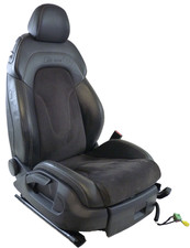 Audi TT 8J Coupe S-Line Sportsitz vorn rechts Teilleder Halbleder Stoff schwarz