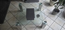 glas couchtisch,90x90x50 mit