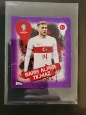 BARIS ALPER YILMAZ Topps EURO 2024, Purple, lila TUR 3, limited Edition Sticker!