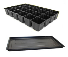 Anzuchtplatte Topfplatte 24 Töpfe  Aussaat Multitopf Piekierschale Kiste Schale