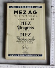 MEZ AG freiburg farben karte + schrank prospekt marke waage alt top vintage deko